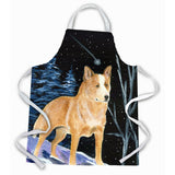 Caroline'S Treasures Ss8407Apron Starry Night Australian Cattle Dog Apron, Large, Multicolor