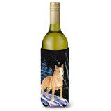 Starry Night Australian Cattle Dog Wine Bottle Beverage Insulator Beverage Insulator Hugger
