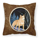 Caroline'S Treasures Ss8407Pw1414 Starry Night Australian Cattle Dog Fabric Pillow, Large, Multicolor