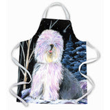 Caroline'S Treasures Ss8409Apron Starry Night Old English Sheepdog Apron, Large, Multicolor