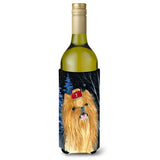 Starry Night Yorkie Wine Bottle Beverage Insulator Beverage Insulator Hugger Ss8413Literk