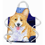 Caroline'S Treasures Ss8414Apron Corgi Apron, Large, Multicolor