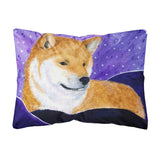 Caroline'S Treasures Ss8417Pw1216 Shiba Inu Decorative Canvas Fabric Pillow, Large, Multicolor