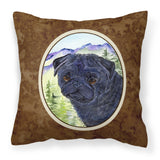 Caroline'S Treasures Ss8420Pw1414 Pug Decorative Canvas Fabric Pillow, Large, Multicolor