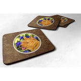 Caroline'S Treasures Ss8421Fc Norwich Terrier Foam Coasters (Set Of 4), 3.5 H X 3.5 W, Multicolor