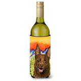 Australian Kelpie Wine Bottle Beverage Insulator Beverage Insulator Hugger Ss8422Literk