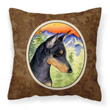 Caroline'S Treasures Ss8425Pw1414 Manchester Terrier Decorative Canvas Fabric Pillow, Large, Multicolor
