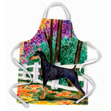 Caroline'S Treasures Ss8428Apron Doberman Apron, Large, Multicolor