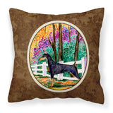Caroline'S Treasures Ss8428Pw1414 Doberman Decorative Canvas Fabric Pillow, Large, Multicolor