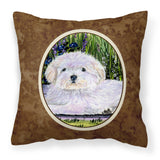 Caroline'S Treasures Ss8430Pw1414 Cotton De Tulear Decorative Canvas Fabric Pillow, Large, Multicolor