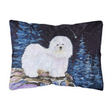 Caroline'S Treasures Starry Night Coton De Tulear Decorative Canvas Fabric Pillow, Large, Multicolor