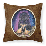 Caroline'S Treasures Ss8440Pw1414 Starry Night Tibetan Mastiff Fabric Pillow, Large, Multicolor