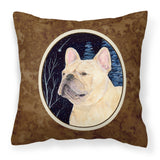Caroline'S Treasures Ss8441Pw1414 Starry Night French Bulldog Fabric Pillow, Large, Multicolor