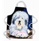 Caroline'S Treasures Ss8443Apron Starry Night Old English Sheepdog Apron, Large, Multicolor