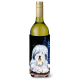 Starry Night Old English Sheepdog Wine Bottle Beverage Insulator Beverage Insulator Hugger Ss8443Literk