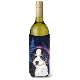 Starry Night Bernese Mountain Dog Wine Bottle Beverage Insulator Beverage Insulator Hugger Ss8446Literk