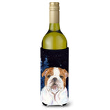 Starry Night English Bulldog Wine Bottle Beverage Insulator Beverage Insulator Hugger Ss8447Literk