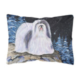 Caroline'S Treasures Ss8450Pw1216 Starry Night Havanese Decorative Canvas Fabric Pillow, Large, Multicolor