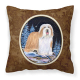 Caroline'S Treasures Ss8451Pw1414 Starry Night Bearded Collie Fabric Pillow, Large, Multicolor