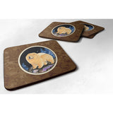 Caroline'S Treasures Ss8454Fc Starry Night Chow Chow Foam Coasters Set Of 4 (Set Of 4), 3.5 H X 3.5 W, Multicolor