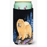 Starry Night Chow Chow Tall Boy Beverage Insulator Beverage Insulator Hugger