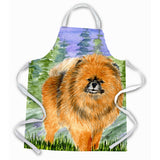 Caroline'S Treasures Ss8459Apron Pomeranian Apron, Large, Multicolor