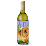 Pomeranian Wine Bottle Beverage Insulator Beverage Insulator Hugger Ss8459Literk