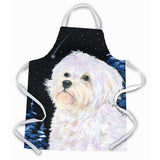 Caroline'S Treasures Ss8461Apron Starry Night Maltese Apron, Large, Multicolor
