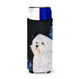 Starry Night Maltese Ultra Beverage Insulators For Slim Cans Ss8461Muk