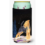 Starry Night Welsh Terrier Tall Boy Beverage Insulator Beverage Insulator Hugger