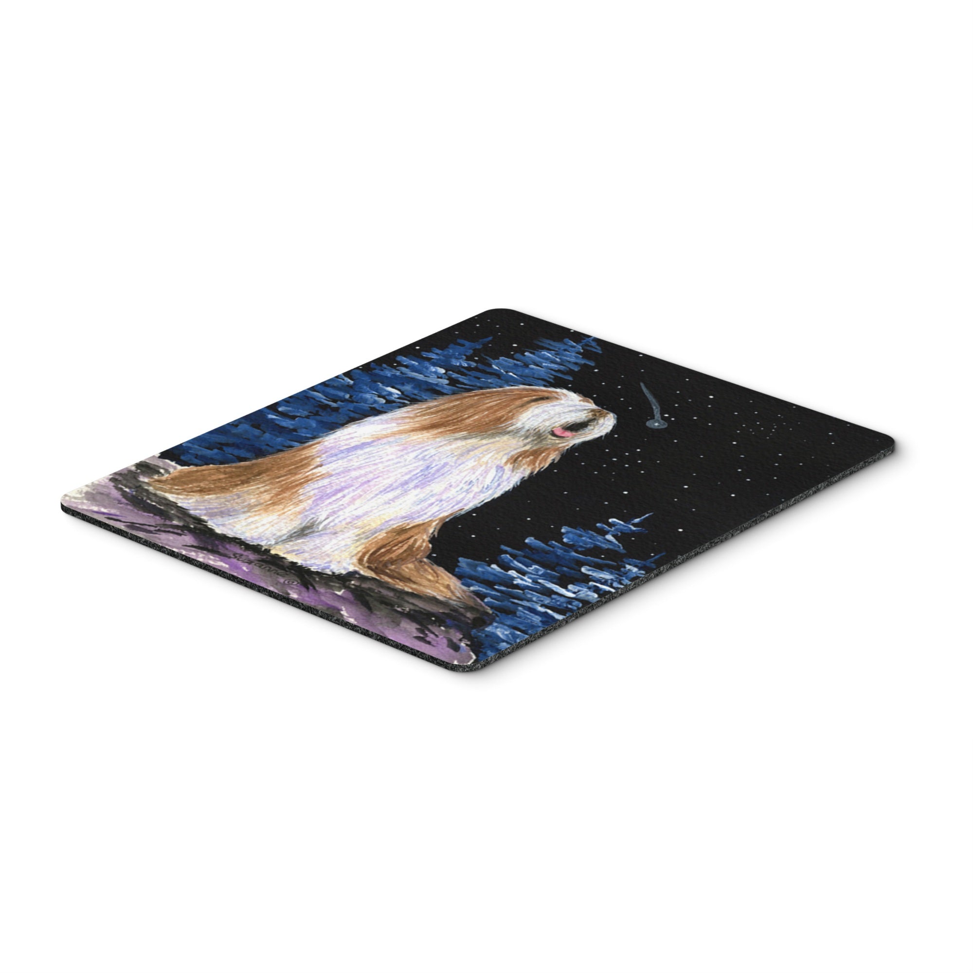 Caroline'S Treasures Mouse/Hot Pad/Trivet, Starry Night Bearded Collie (Ss8467Mp)