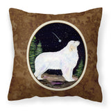 Caroline'S Treasures Ss8471Pw1414 Starry Night Great Pyrenees Fabric Pillow, Large, Multicolor