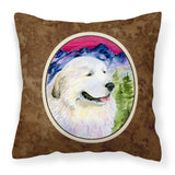 Caroline'S Treasures Ss8473Pw1414 Great Pyrenees Decorative Canvas Fabric Pillow, Large, Multicolor