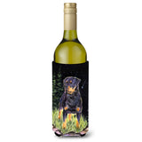 Starry Night Rottweiler Wine Bottle Beverage Insulator Beverage Insulator Hugger