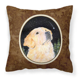 Caroline'S Treasures Ss8480Pw1414 Starry Night Golden Retriever Fabric Pillow, Large, Multicolor