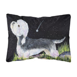 Caroline'S Treasures Starry Night Dandie Dinmont Terrier Decorative Canvas Fabric Pillow, Large, Multicolor