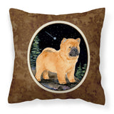 Caroline'S Treasures Ss8488Pw1414 Starry Night Chow Chow Decorative Canvas Fabric Pillow, Large, Multicolor