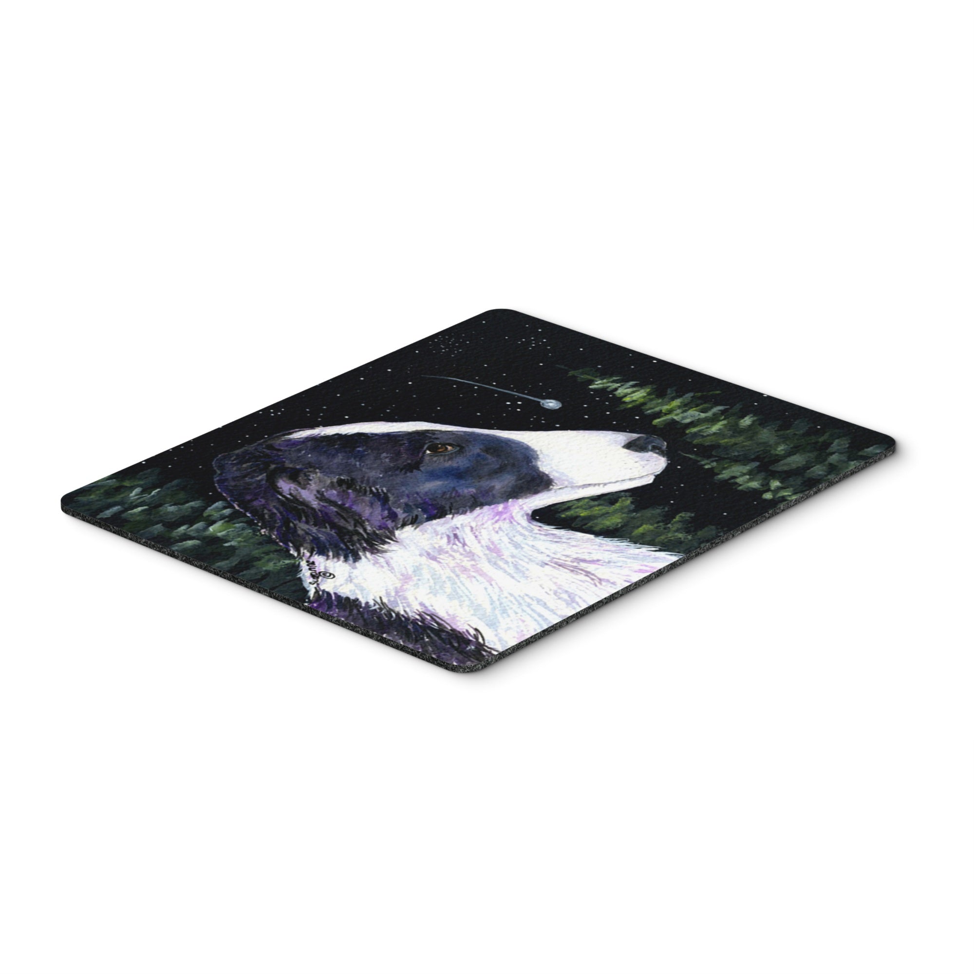 Caroline'S Treasures Starry Night Border Collie Mouse Pad/Hot Pad/Trivet (Ss8490Mp)
