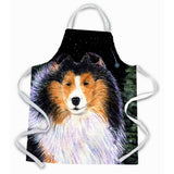 Caroline'S Treasures Ss8491Apron Starry Night Collie Apron, Large, Multicolor