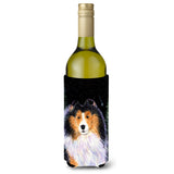 Starry Night Collie Wine Bottle Beverage Insulator Beverage Insulator Hugger