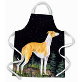 Caroline'S Treasures Ss8492Apron Starry Night Whippet Apron, Large, Multicolor