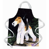 Caroline'S Treasures Ss8503Apron Starry Night Fox Terrier Apron, Large, Multicolor