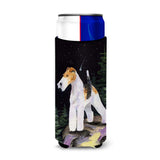 Starry Night Fox Terrier Ultra Beverage Insulators For Slim Cans Ss8503Muk
