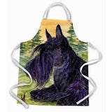 Caroline'S Treasures Ss8511Apron Scottish Terrier Apron, Large, Multicolor