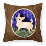Caroline'S Treasures Ss8514Pw1414 Starry Night Chihuahua Decorative Canvas Fabric Pillow, Large, Multicolor
