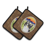 Caroline'S Treasures Chihuahua Pair Of Pot Holders Ss8517Pthd, 7.5Hx7.5W, Multicolor
