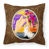 Caroline'S Treasures Ss8521Pw1414 Lady With Her Chihuahua Decorative Canvas Fabric Pillow, Large, Multicolor