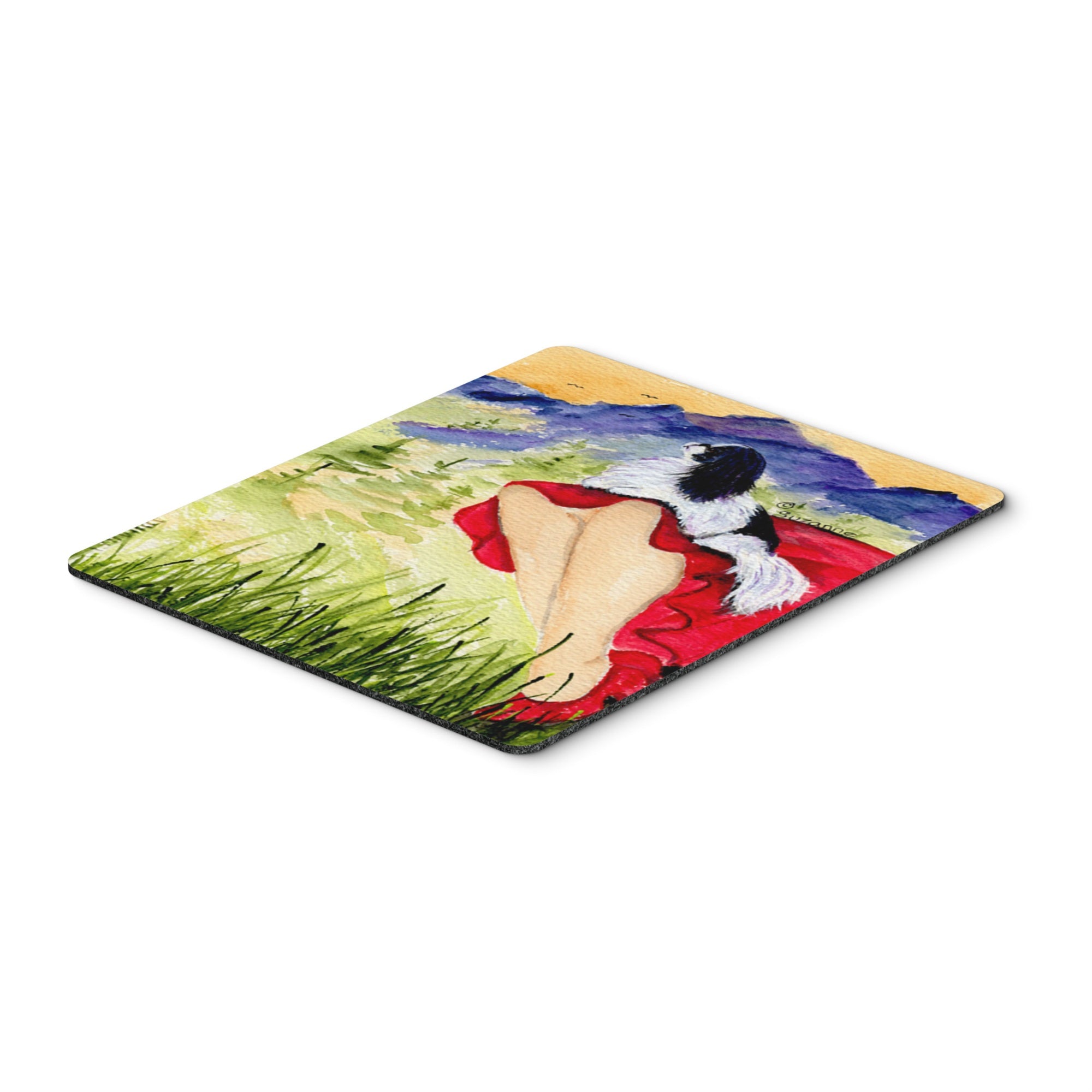 Caroline'S Treasures Mouse/Hot Pad/Trivet, Lady With Her Japanese Chin (Ss8524Mp)
