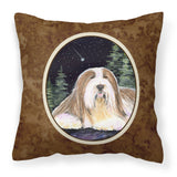 Caroline'S Treasures Ss8529Pw1414 Starry Night Bearded Collie Fabric Pillow, Large, Multicolor