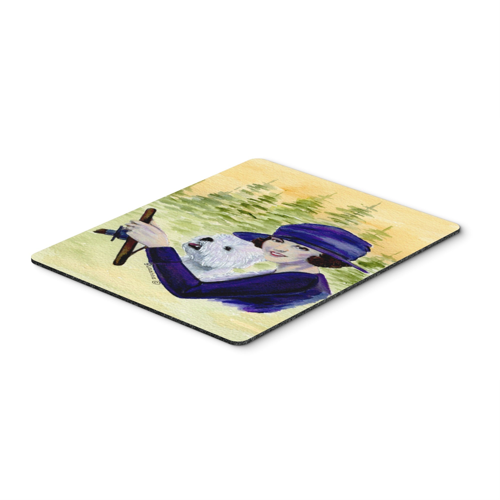 Caroline'S Treasures Mouse/Hot Pad/Trivet, Woman Driving With Her Westie (Ss8532Mp)